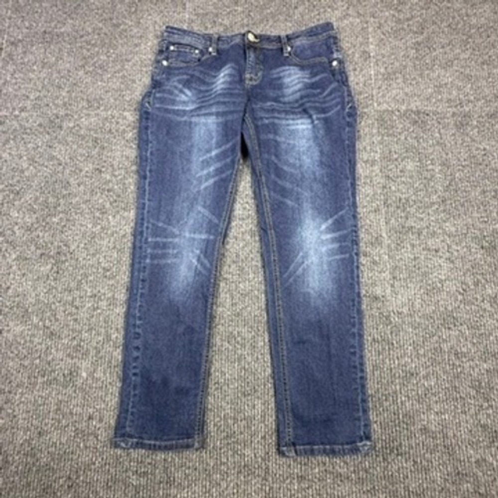 Grace in LA Womens‎ Straight Leg Jeans Blue Denim Medium Wash Size 29